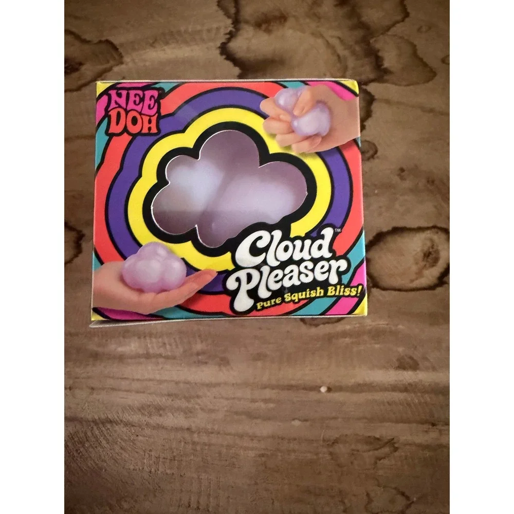 Schylling NeeDoh Cloud Pleaser Lavender Shimmer Soft Squish Fidget Toy 26005NAB